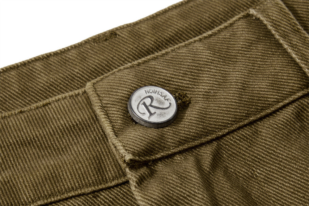 Wide-Leg Cargo Pants with Multi-Pocket Contrast Panel Design