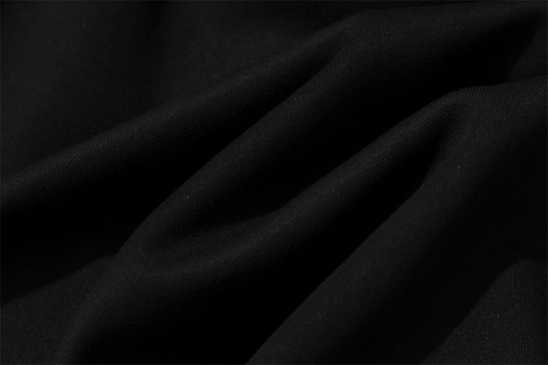Sweat à capuche noir zippé avec col en fausse fourrure et détails cloutés métalliques
