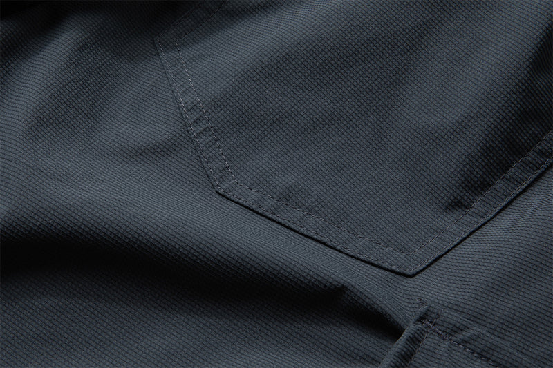Wide-Leg Cargo Pants with Zipper Pockets – Ripstop Nylon, Relaxed Fit