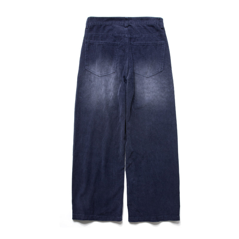 Baggy-Cordhose für Herren – Wide-Leg, gewaschen, Vintage, gerades Bein