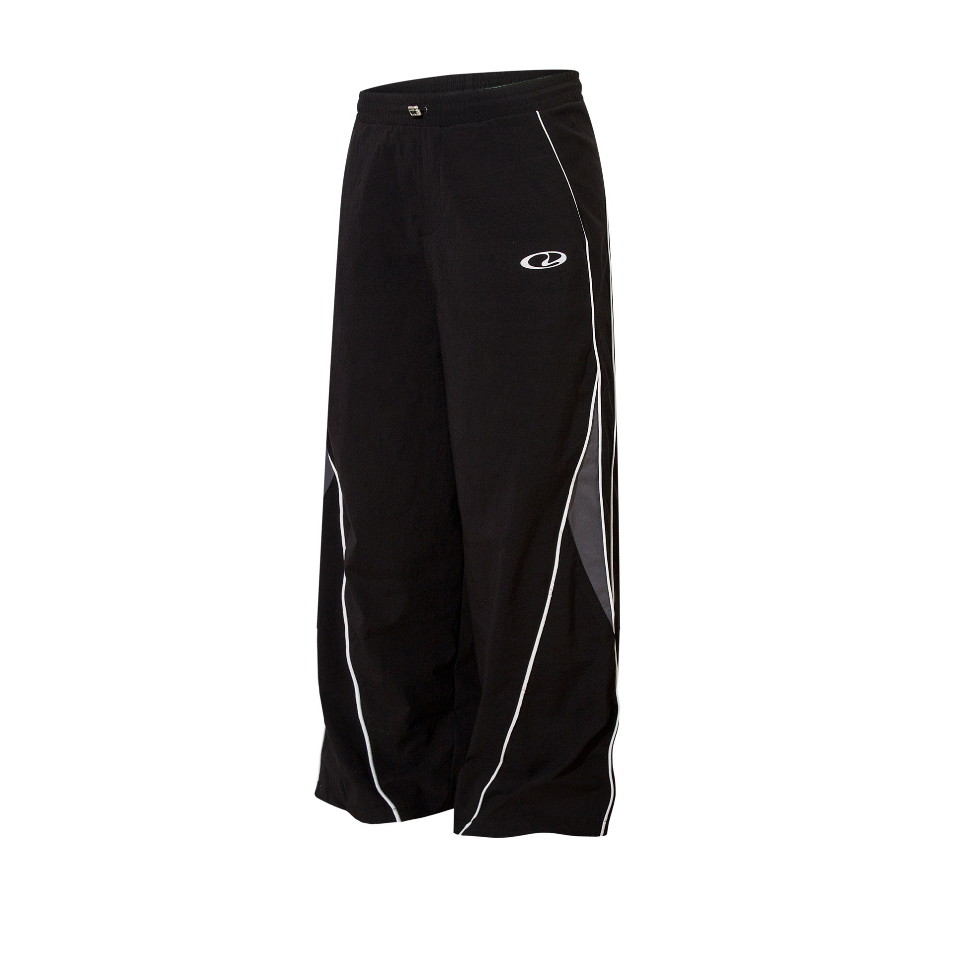 Herren-Trackpants mit kontrastierender Paspel und Colorblock-Seiteneinsätzen
