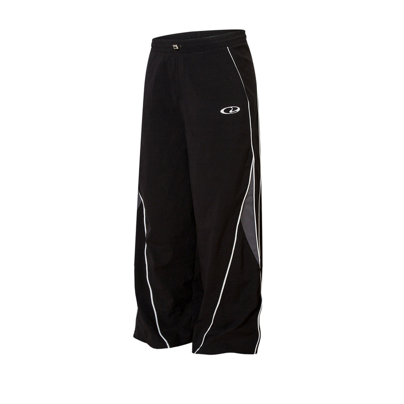 Herren-Trackpants mit kontrastierender Paspel und Colorblock-Seiteneinsätzen