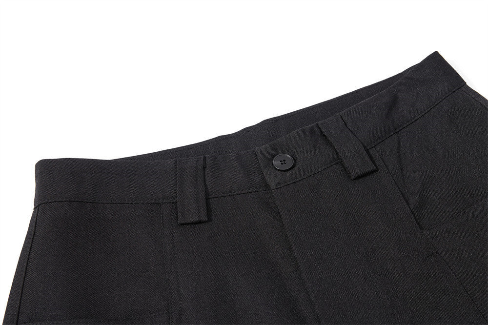 Herrenhose mit weitem Bein und Bundfalten – Loose Fit, unifarben