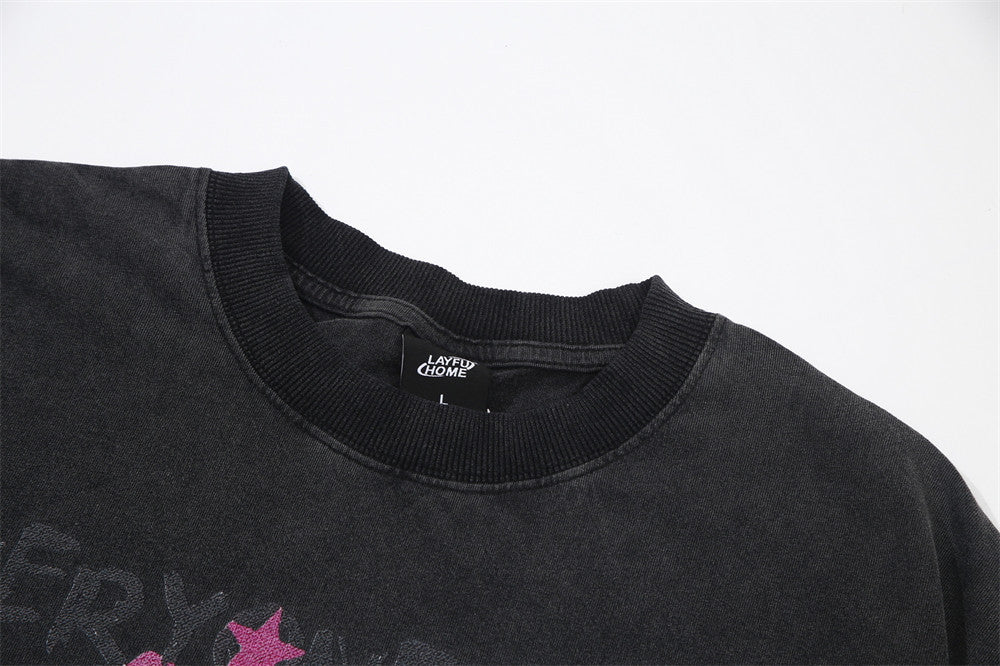 Everyone's A Star Grafik-T-Shirt – Oversized Herren-T-Shirt aus verwaschener Baumwolle