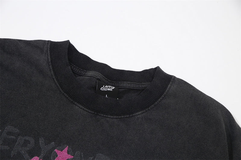 Everyone's A Star Grafik-T-Shirt – Oversized Herren-T-Shirt aus verwaschener Baumwolle