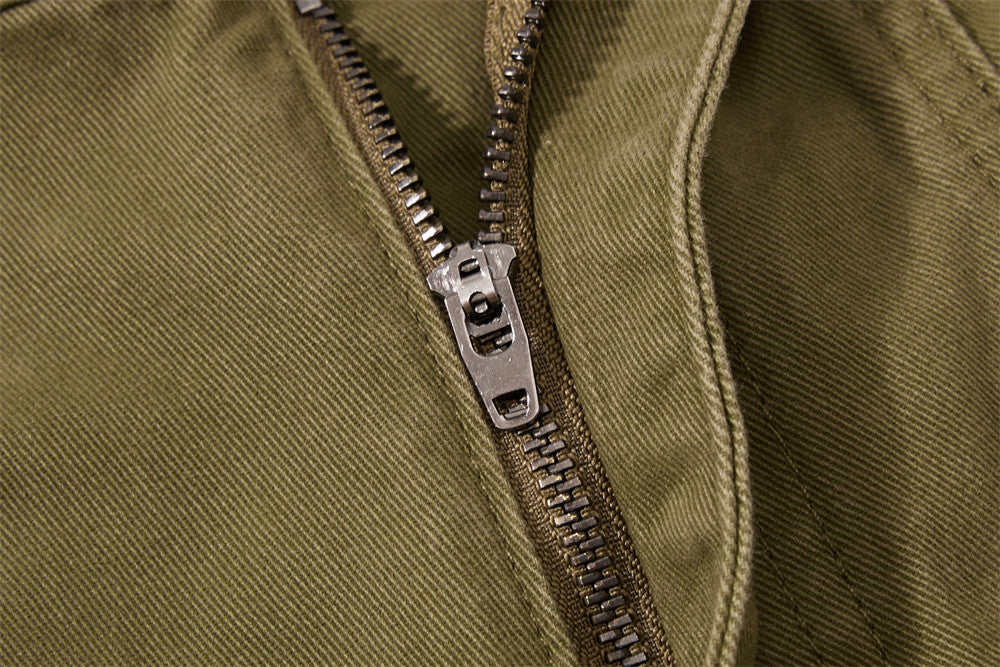 Wide-Leg Cargo Pants – Punk Streetwear Deconstructed Multi-Pocket Trousers