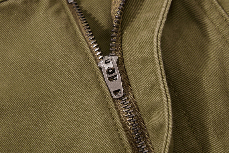 Wide-Leg Cargo Pants – Punk Streetwear Deconstructed Multi-Pocket Trousers
