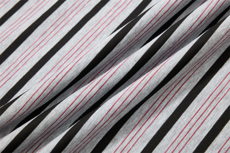 Striped Graphic T-Shirt – Mafaero Worldwide Oversized Crew Neck Tee
