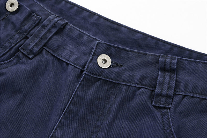 Baggy Cargo Pants for Men – Wide Leg Pleated Straight-Cut Workwear Trousers