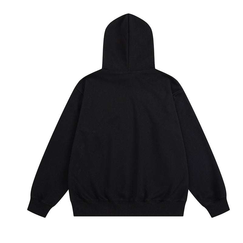 Oversized Hoodie mit Ozean-Seestern- & Muschel-Grafikprint