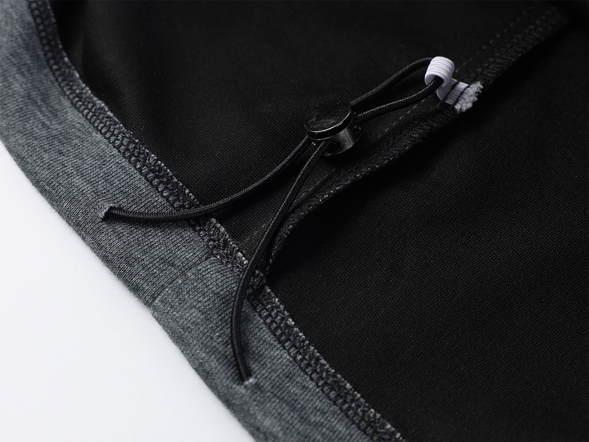 Pantalon de survêtement à jambes larges avec imprimé graffiti cursif et ceinture élastiquée siglée
