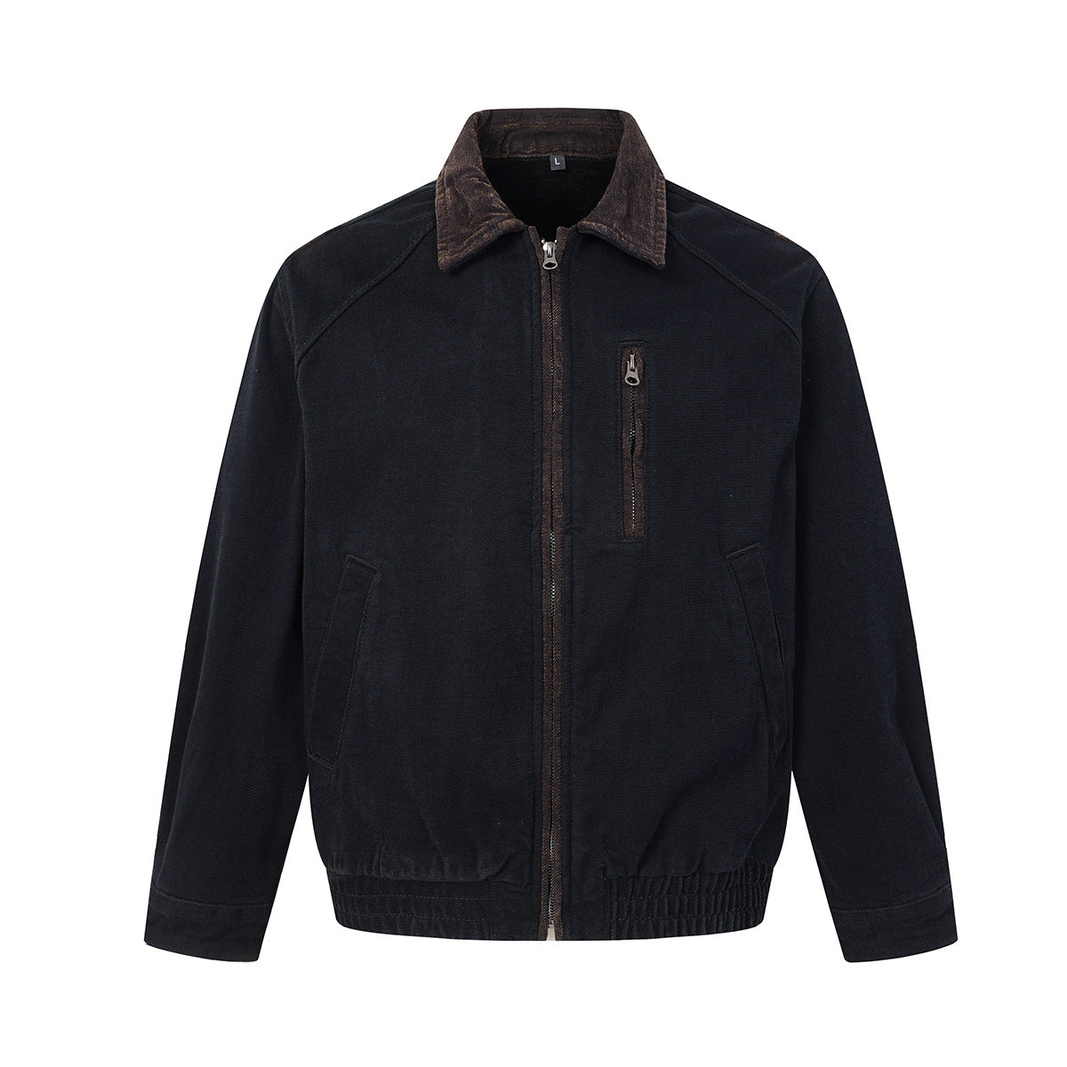 Veste Harrington en velours coupe boxy – Style workwear américain rétro