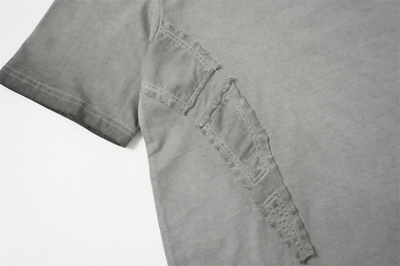 Acid Wash Distressed Oversized Cotton T-Shirt | Vintage Washed Streetwear Tee