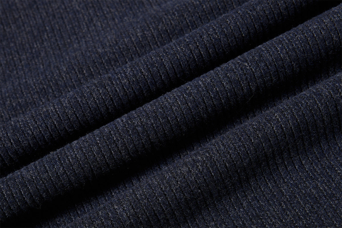 Men's Ribbed Henley Long-Sleeve Shirt – Vintage American Style