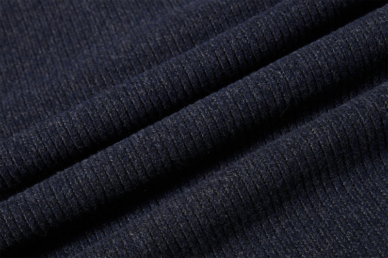 Men's Ribbed Henley Long-Sleeve Shirt – Vintage American Style