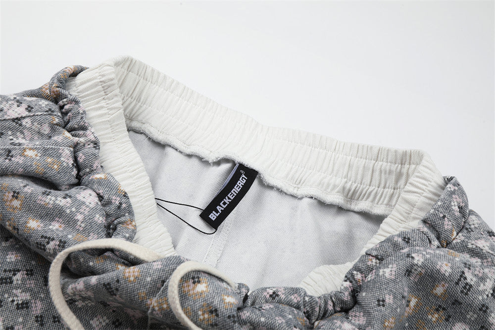 Inside waistband close-up showing care label and cream elastic trim