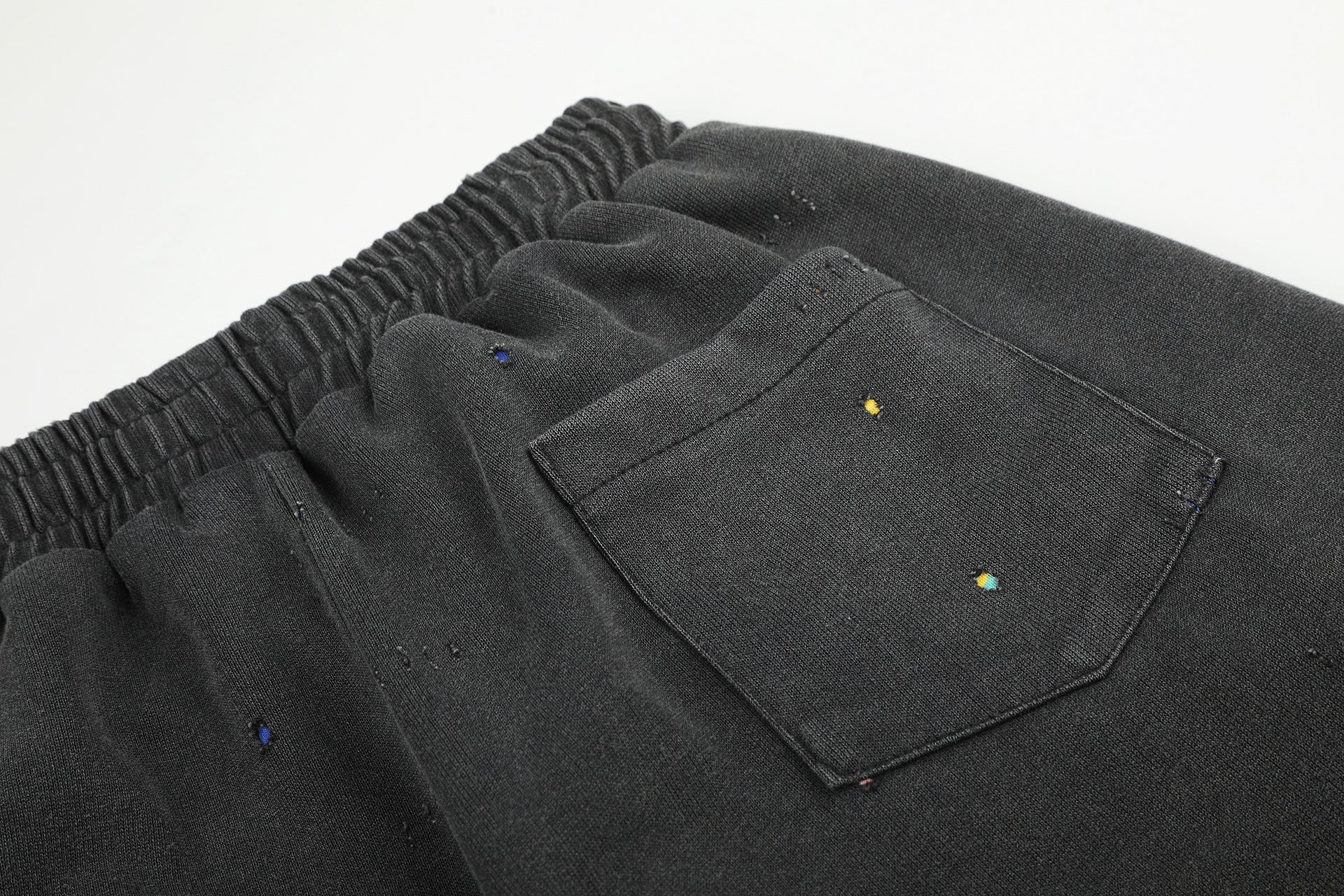 Pantalon de survêtement baggy à jambes larges, imprimé constellation d’étoiles, délavé