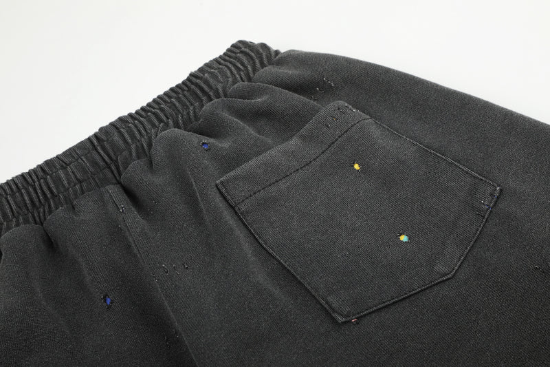 Pantalon de survêtement baggy à jambes larges, imprimé constellation d’étoiles, délavé