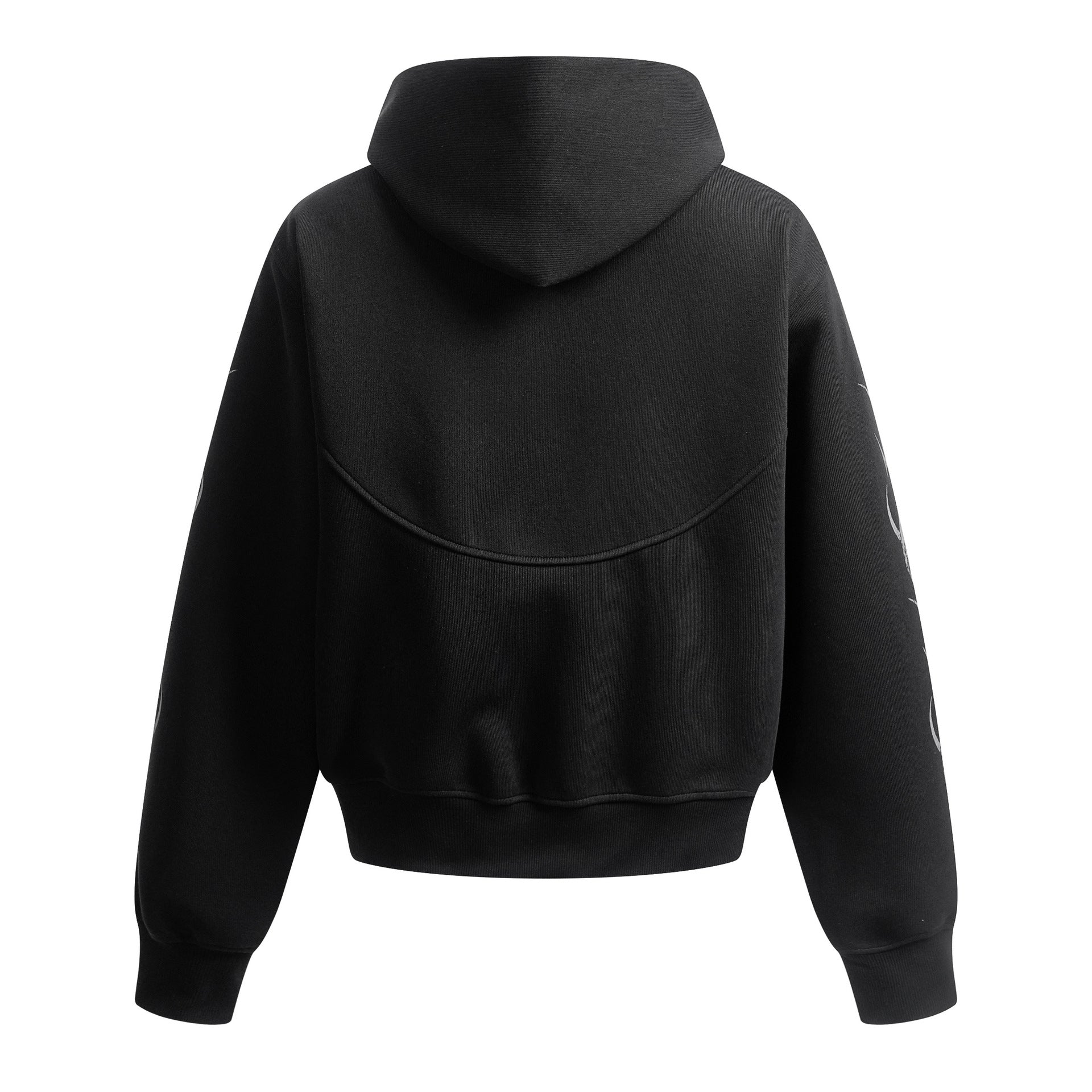 Sudadera extragrande con capucha y cremallera y estampado tribal — Conjunto urbano