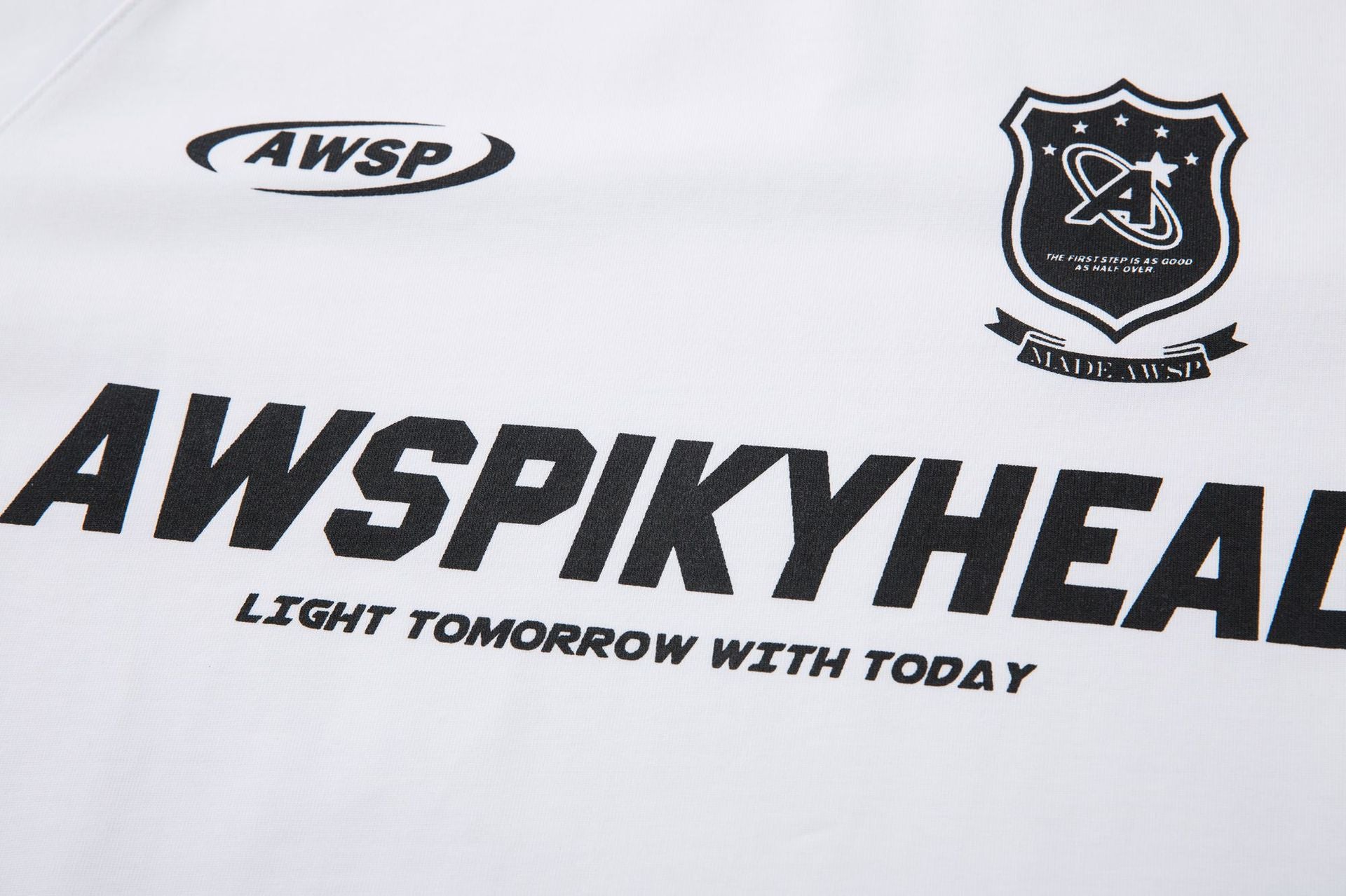 T-shirt à manches longues style football AWSPIKYHEAD – Col rond à rayures