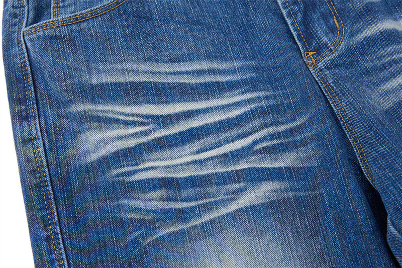 Men's Washed Distressed Flare Jeans – Wide Leg Relaxed Fit Denim