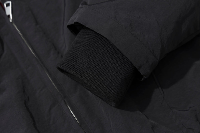 Padded Bomber Jacket with Faux Fur Hood Trim – Men's Winter Coat