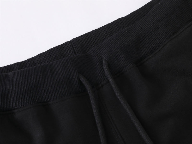 Pantalon de jogging flare wide leg homme avec imprimé script et taille élastique