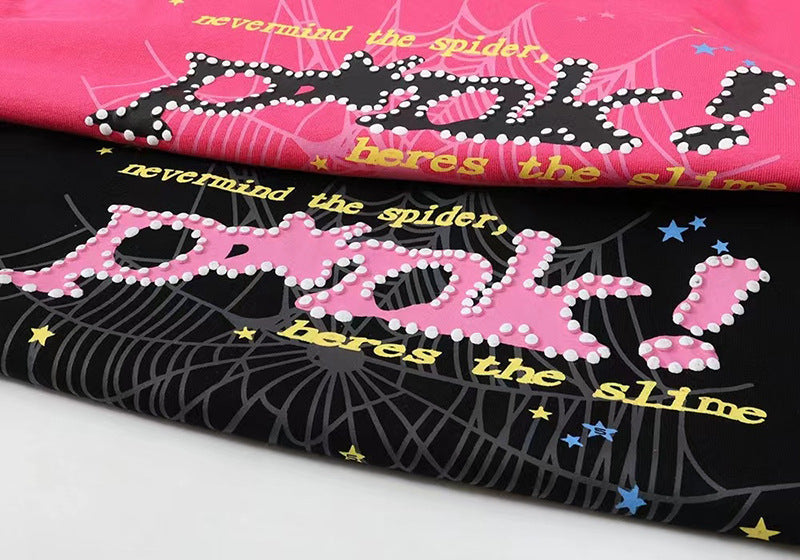 Sp5der “Punk Slime” Hoodie – Hot Pink 440GSM Heavyweight Oversized Streetwear Pullover