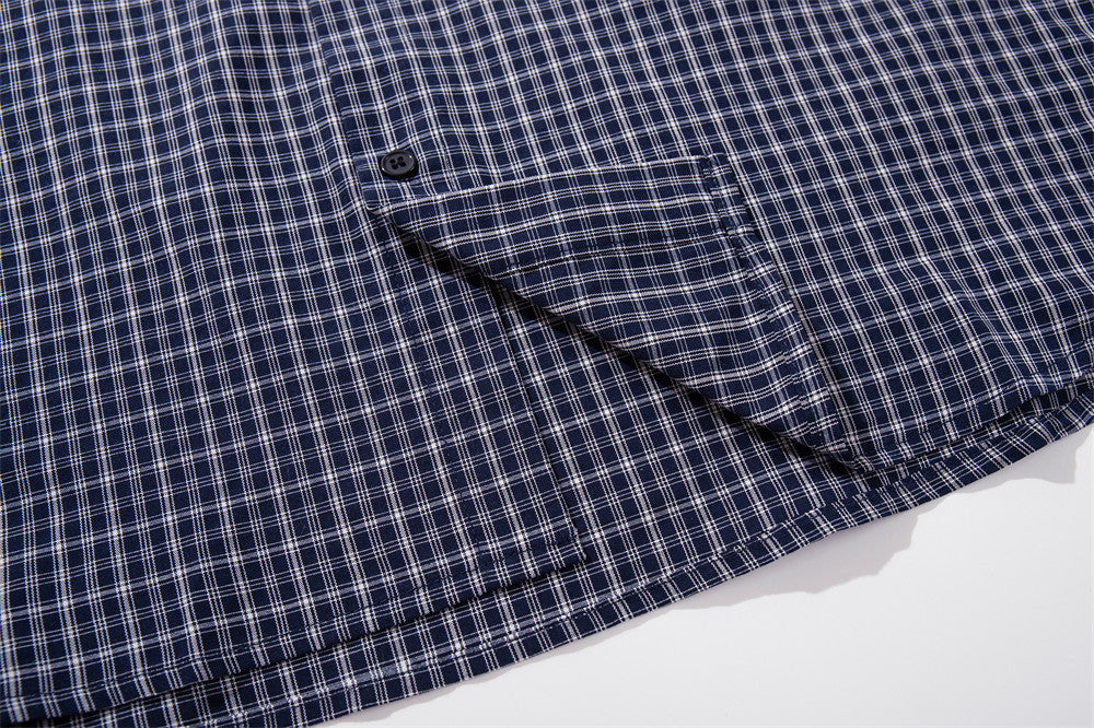 Men's Plaid Long-Sleeve Shirt – Relaxed Fit Button-Up