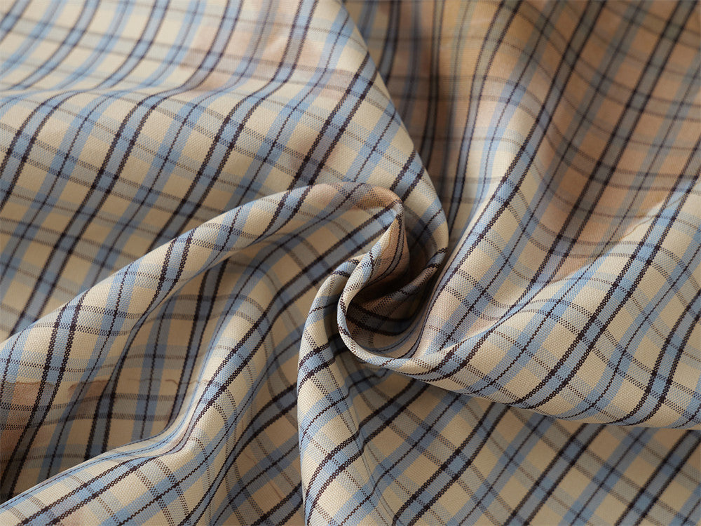 Plaid Short-Sleeve Shirt – Tie-Dye Washed Oversized Fit
