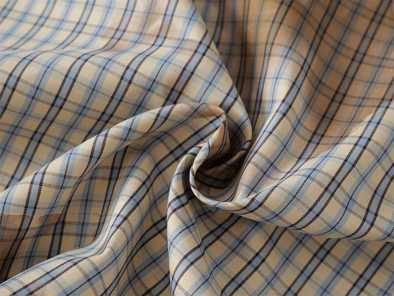 Plaid Short-Sleeve Shirt – Tie-Dye Washed Oversized Fit