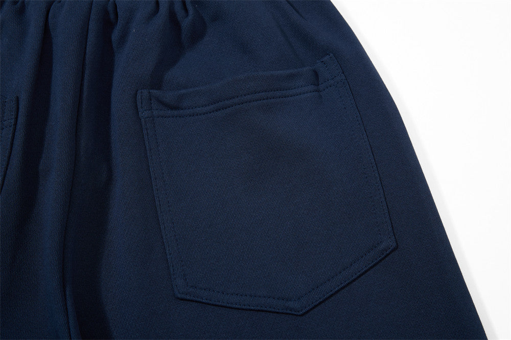 Wide-Leg Graffiti Print Sweatpants – Relaxed Straight-Fit Drawstring Jogger