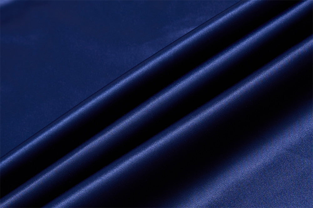 Wide Leg Satin Pants – Signature Print, Elastic Drawstring Waist