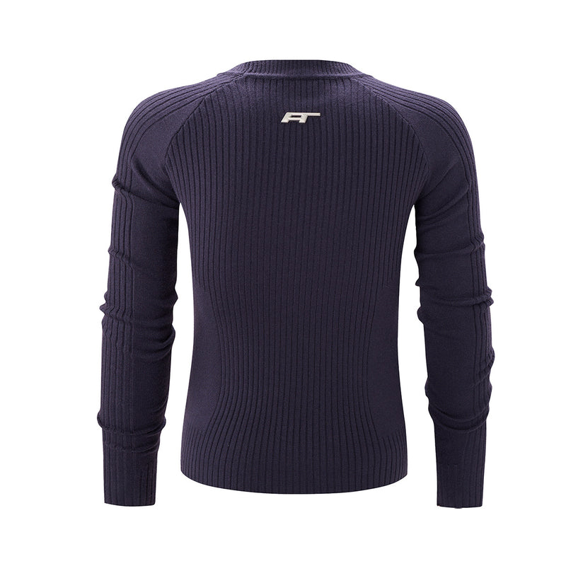 Men's Slim-Fit Ribbed Knit Crewneck Sweater
