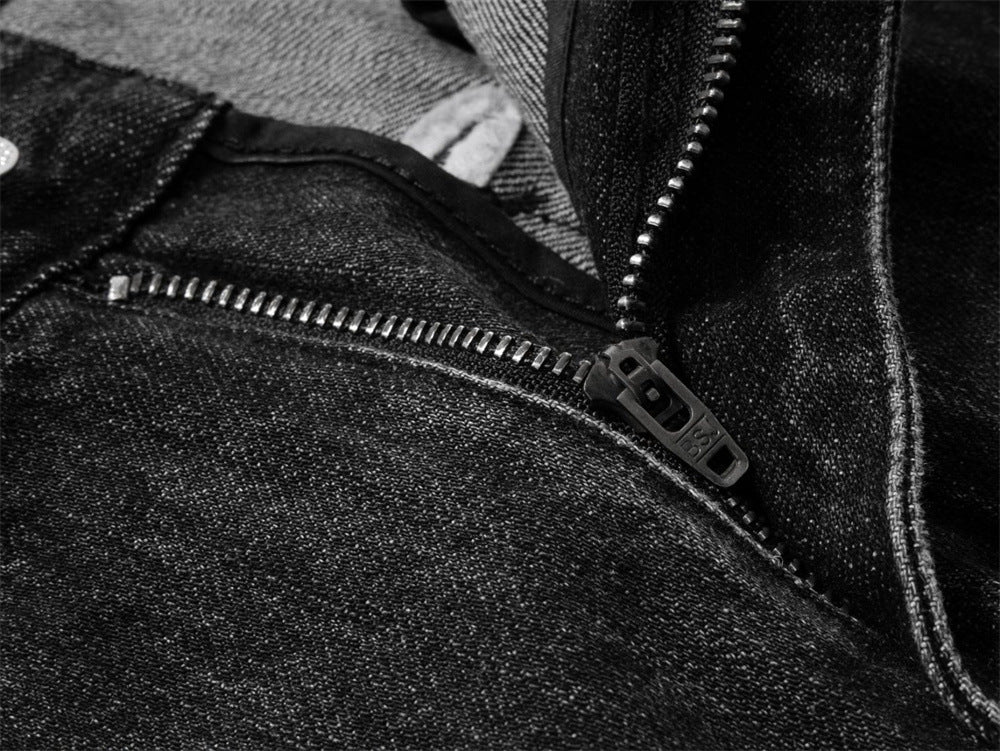Baggy Black Jeans Men – Wide Leg Vintage Washed Straight Denim Pants