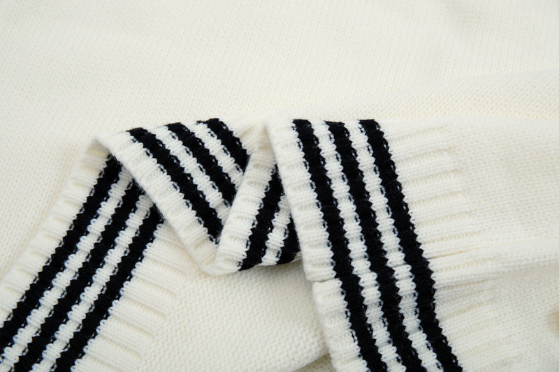 Strickcardigan mit Baseball-Stickerei und Knebelknöpfen