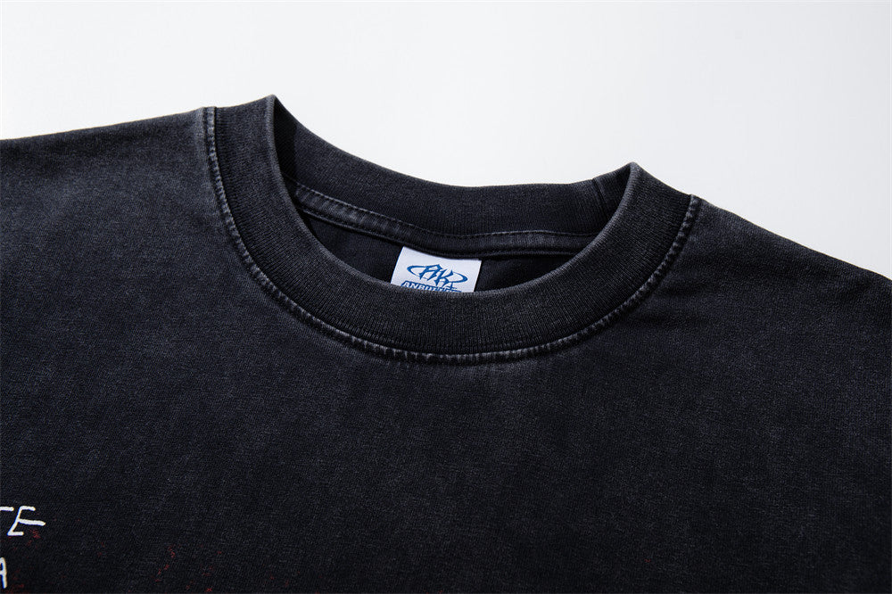 Long Sleeve Graphic T-Shirt Men – General Store Print, Relaxed Fit