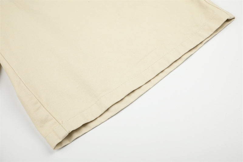 Star Embroidered Wide-Leg Cargo Shorts – Y2K High Street Streetwear