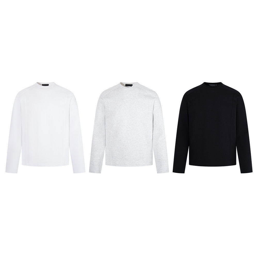 Men's Long Sleeve Crew Neck T-Shirt – Relaxed Fit