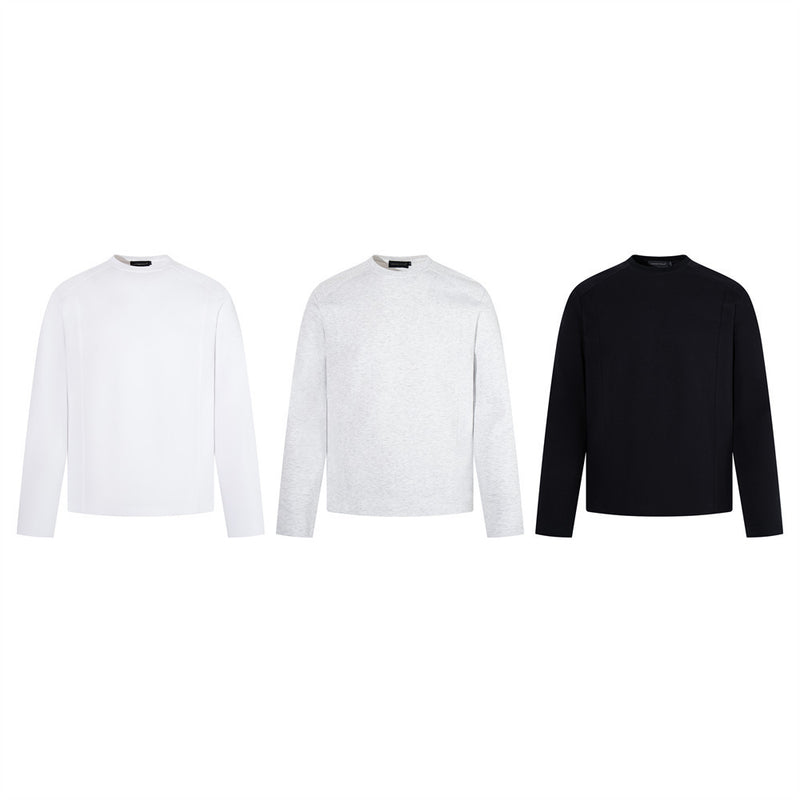 Men's Long Sleeve Crew Neck T-Shirt – Relaxed Fit