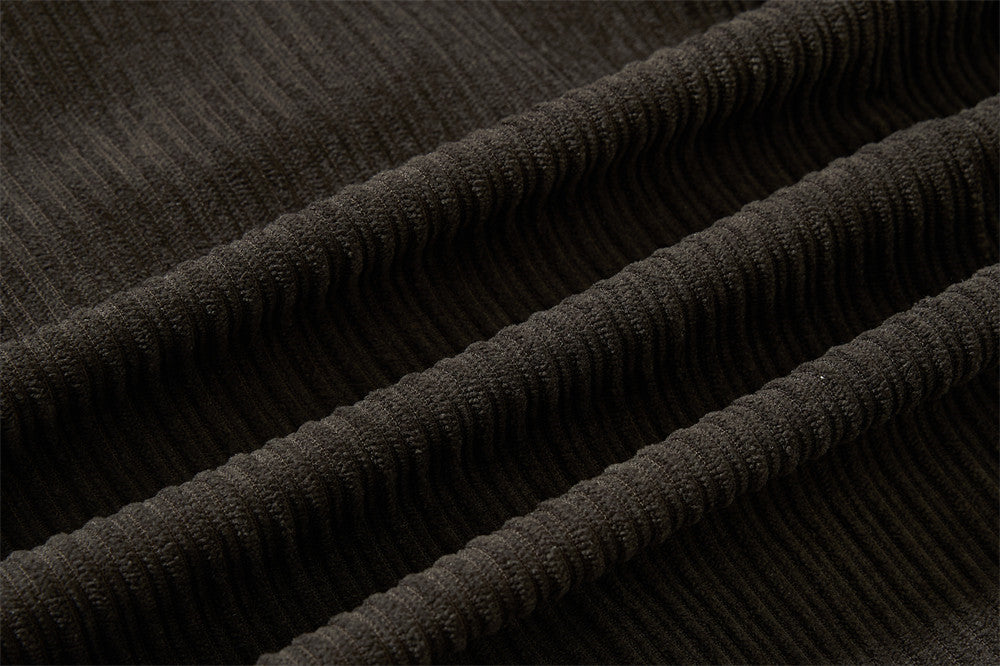 Chaqueta corta con cremallera y cuello alto - Corte holgado y textura de canalé