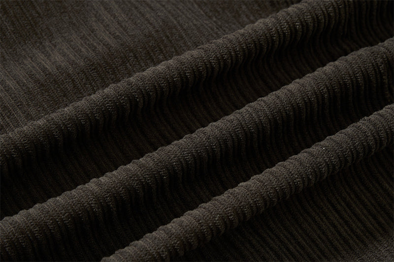 Chaqueta corta con cremallera y cuello alto - Corte holgado y textura de canalé