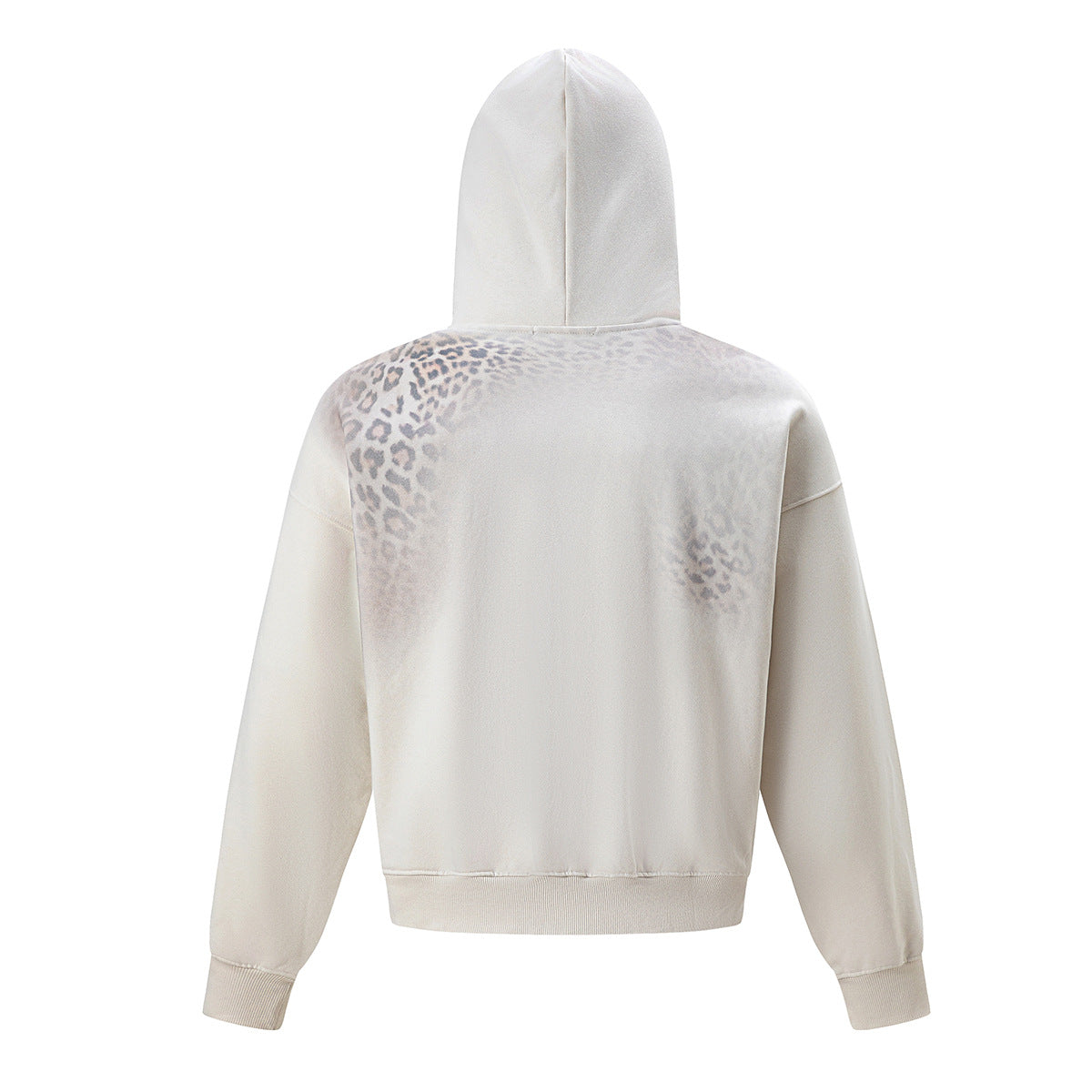 Hoodie oversize à imprimé léopard dégradé – Sweat streetwear homme et femme