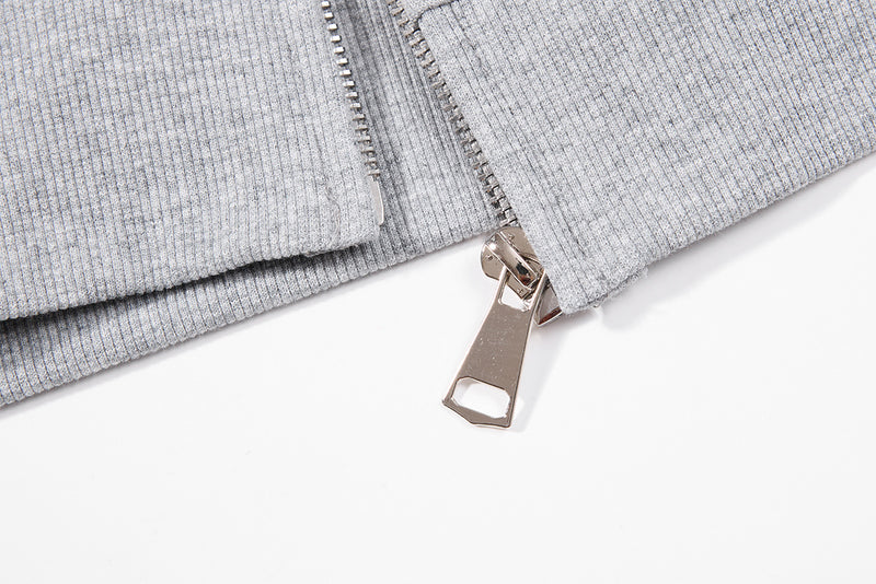 Hoodie zippé à oreilles de chat avec manches raglan étoilées et poches-pattes