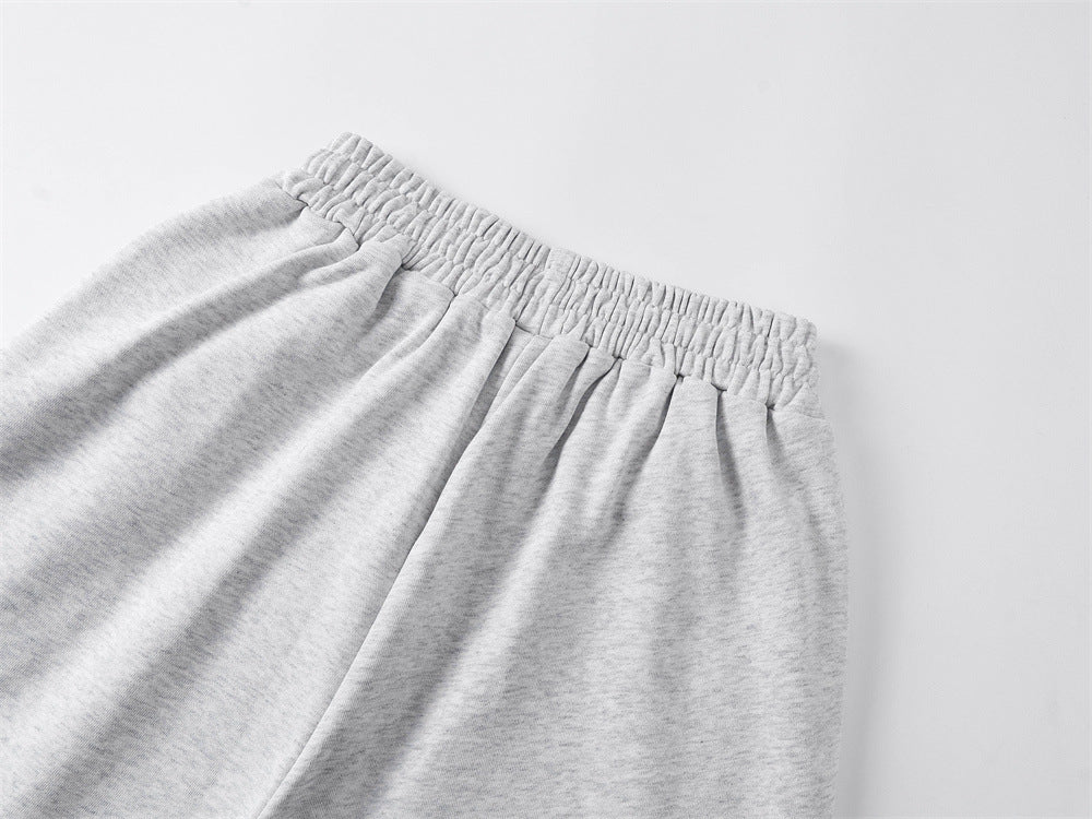 Sweatpants mit gotischem Kreuz-Print und weitem Bein – lockere Streetwear-Hose