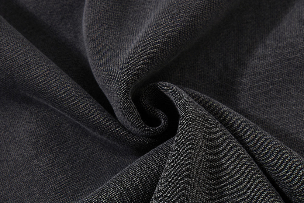 Wide-Leg Sweatpants with Cracked Letter Print and Lightning Graphic