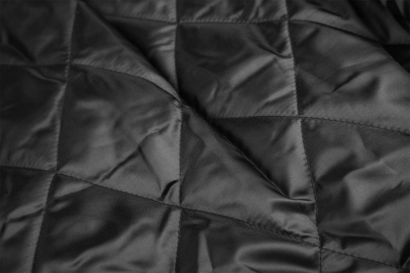 Military Button Bomber Jacket with Faux Fur Hood