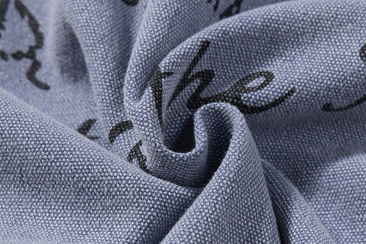 Chaqueta de lona lavada workwear con cuello de pana – Estilo barn de corte cuadrado