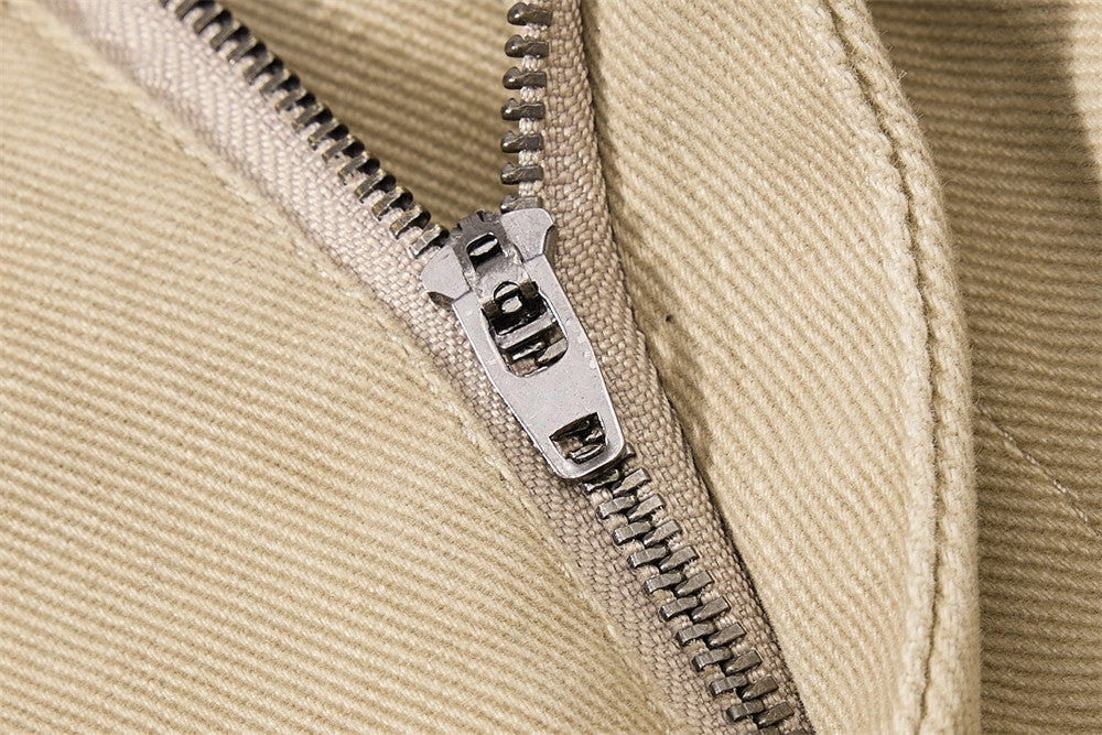 Wide-Leg Cargo Pants with Multi-Pocket Deconstructed Design