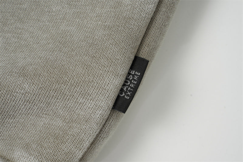 Sweat à capuche zippé homme délavé à l’acide, avec zip diagonal et empiècements déconstruits